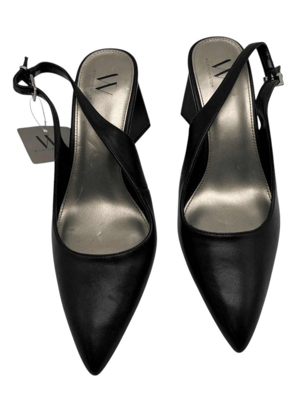 Worthington “Wilder” Slingback Pumps w/Block Heel. NWT Sz. 10 - Black.